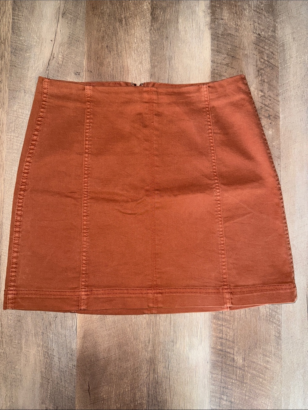 Wild Fable Size 8 super stretch orange denim mini